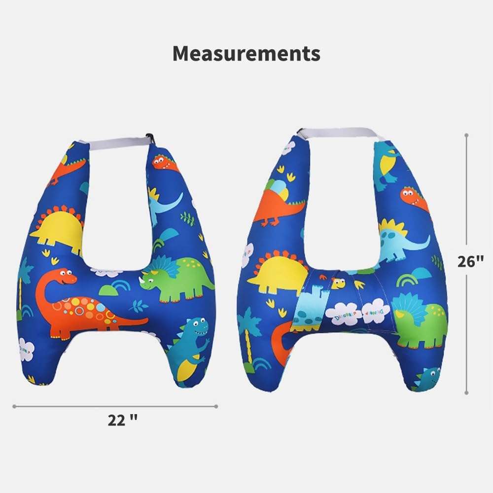 Travel Pillow Car Pillow for Kids 6 Years Old+ Kid Car Sleeping for The Back Seat of Car Seat Belt Adjuster Neck Shoulder Support on Road Trips Cartoon Anime Gift Ideas - 7