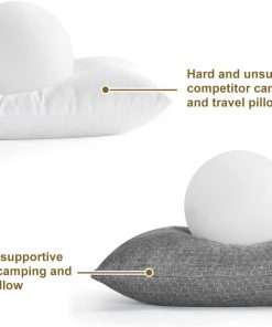 Ivellow Travel Pillow Compressible Camping Pillow for Sleeping Shredded Memory Foam Pillow Compact Firm Supportive Pillow for Adults Kids Outdoor Backpacking Hiking Essential Gear - 4