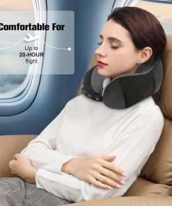 Neck Pillow for Traveling, Travel Pillows for Airplanes,100% Pure Memory Foam Travel Neck Pillow, Adjustable Flight Pillow, Portable Plane Accessories - 7