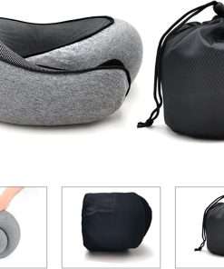 RURING Travel Pillows for Airplanes, Travel Neck Pillow Travel Pillow, Neck Pillow Airplane Valentines Day for Her Memory Foam 360 Degree Support Pillows for Airplanes Offices and Cars - 5