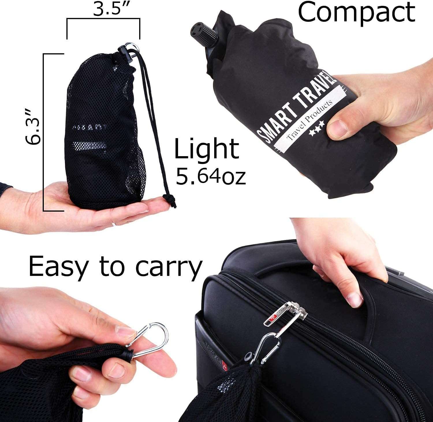 SMART TRAVEL Travel Products Inflatable Lumbar Travel Pillow for Airplane Back Support Long Flight Essential for Women Men Kids - 5