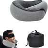 Travel Pillows for Airplanes, Travel Pillow,Travel Neck Pillow Memory Foam Airplane Neck Pillow Neck Pillow for Traveling Valentines Day for Her Suitable for Airplanes,Offices and Cars - 1