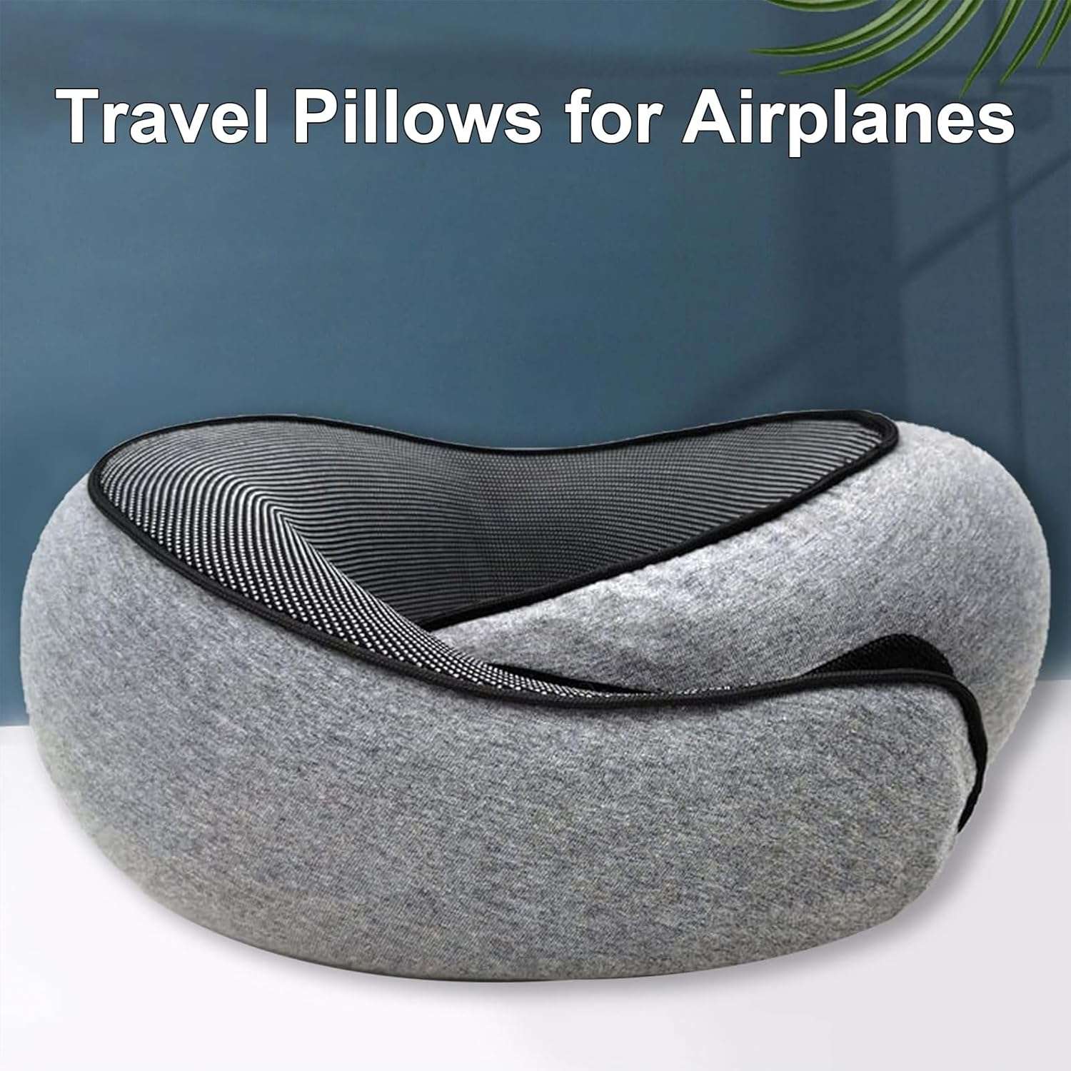 Travel Pillows for Airplanes, Travel Pillow,Travel Neck Pillow Memory Foam Airplane Neck Pillow Neck Pillow for Traveling Valentines Day for Her Suitable for Airplanes,Offices and Cars - 2