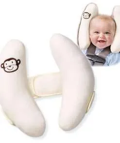 Adjustable Travel Pillow for Infant, Portable Head Support for Car Seats for Newborn, Head Support Pillow for Baby, Headrest Pillows for Cars, Rest Baby's Head Comfortably - 1