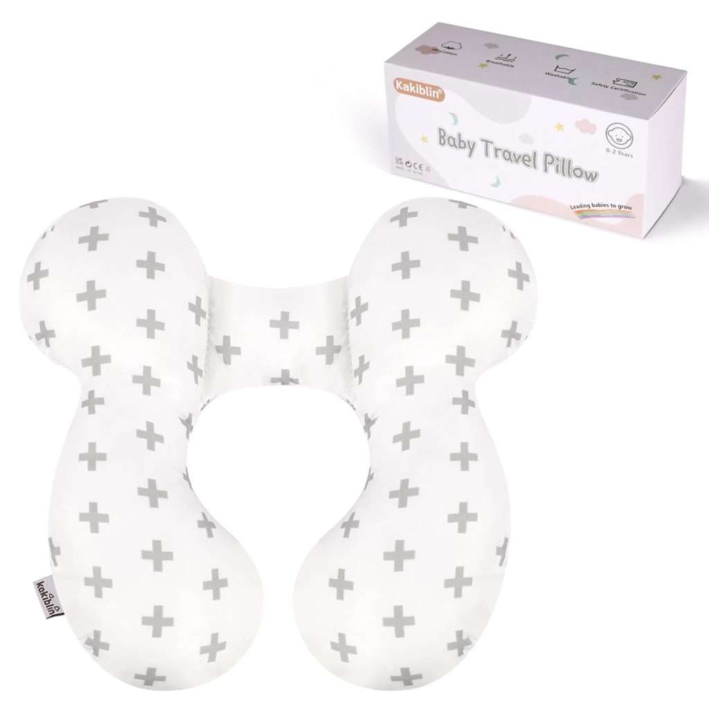 KAKIBLIN Baby Travel Pillow,Baby Neck Pillows for Car Seat,Upgraded Baby Head Pillow,Toddler Head and Neck Baby Support Pillow for Car Seat, Pushchair,Travel(Twig) (Twig)