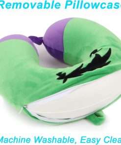 Superhero Travel Pillow for Kids & Adults with Sleep Eye Mask, Memory Foam U-Shaped Neck Pillow with Washable Cover, Soft Head Support Travel Accessories - 3