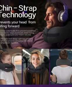 Travel Pillow Vac Compressed Memory Foam Neck Pillow Airplane,Comfortable,Neck Support,Machine Washable,Airplanes Travel Essentials Accessories for Office,Flight,Cars Breaks Sleeping - 3