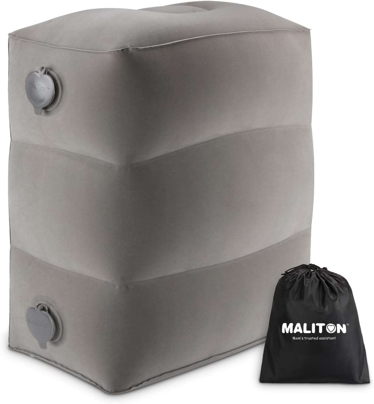 Inflatable Travel Foot Rest Pillow, Kids Airplane Bed, Adjustable Height Leg Pillow for Air Travel, Make a Flat Bed for Kids and Toddlers, Great for Airplane, Train, car - 1