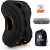 Inflatable Travel Pillow,Multifunction Travel Neck Pillow for Airplane to Avoid Neck and Shoulder Pain,Support Head,Neck,Used for Sleeping Rest, Airplane and Home Use - 1