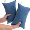 NTBAY Tiny Pillows, Down Alternative 7x11 Microfiber Mini Pillows for Travel, Neck, Wrist, Lumbar and Knee, Soft, Machine Washable, Denim Blue - 1