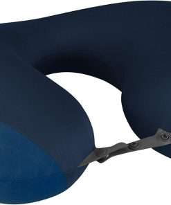 Sea to Summit Aeros Premium Traveller Inflatable Neck Pillow, Navy Blue - 1