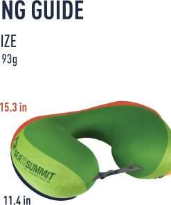 Sea to Summit Aeros Premium Traveller Inflatable Neck Pillow, Navy Blue - 7
