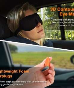 Travel Pillow - Hooded Neck Pillow Airplane, Memory Foam Pillow for Plane, Office, Cars Sleeping, Long Flight Must Haves, Road Trip Essentials Accessories for Adults - 5