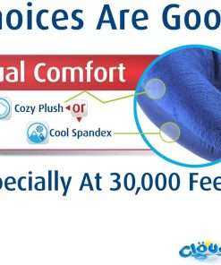 Cloudz Dual Comfort Microbead Airplane Travel Neck Pillow. Super Soft Cozy Plush Fabric on One Side, Cool Relaxing Spandex on The Other! - 6