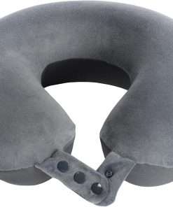 Travel Neck Pillow, Top Memory Foam Pillow for Head Support, Ideal for Airplanes, Cars, and Home Recliners, Adjustable and Soft - 2