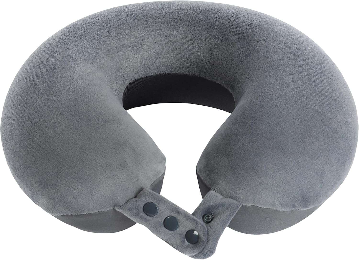Travel Neck Pillow, Top Memory Foam Pillow for Head Support, Ideal for Airplanes, Cars, and Home Recliners, Adjustable and Soft - 2