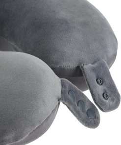 Travel Neck Pillow, Top Memory Foam Pillow for Head Support, Ideal for Airplanes, Cars, and Home Recliners, Adjustable and Soft - 5