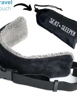 Travel Pillow Alternative Stops Bobbing - Airplane Head Straps and Car Support Band - Great on Travel Upright - Super Comfy Neck Support - Small & Compact - 3