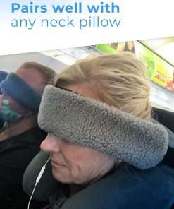 Travel Pillow Alternative Stops Bobbing - Airplane Head Straps and Car Support Band - Great on Travel Upright - Super Comfy Neck Support - Small & Compact - 5