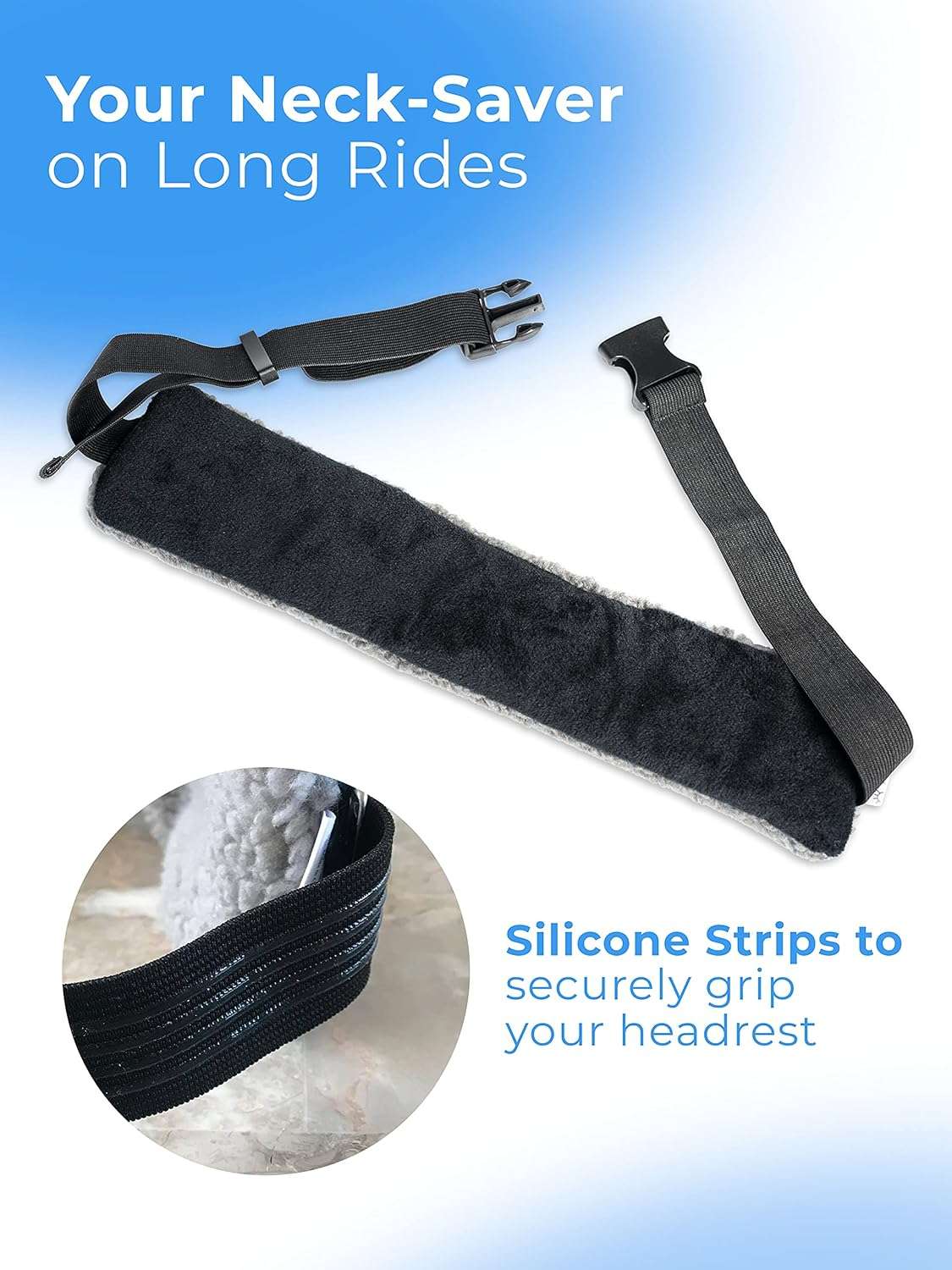 Travel Pillow Alternative Stops Bobbing - Airplane Head Straps and Car Support Band - Great on Travel Upright - Super Comfy Neck Support - Small & Compact - 6