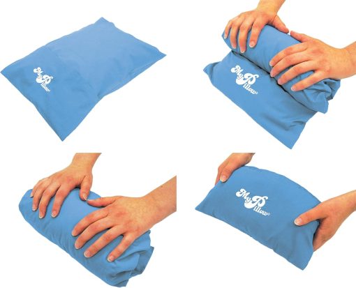 MyPillow Multi-Use Travel Pillow Compact Pillow for On-The-Go Comfort and Sleeping, Portable, Compact, Washable Pillow for Adult and Kids Neck Support [Blue Sage] - 5