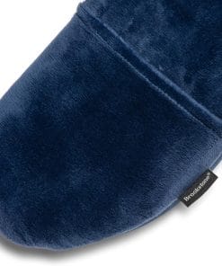 Brookstone Microbead Travel Head and Neck Pillow Lightweight and Plush with Phone or Headphone Pocket, Blue - 3