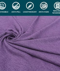 PAVILIA Travel Blanket Compact, Airplane Packable Bag, Soft Fleece Portable Throw Pillow Combo Set, Plane Flight Car Trips Essentials Gift Accessories, Luggage Backpack Clip, Purple - 8