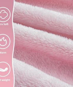 Travel Blanket, Airplane Blanket with Bag, Ultra-Soft, Warm & Lightweight, 65x40 in, Outdoor Blanket Essentials for Women, Men & Kids, Included Eye Mask, Luggage Sleeve & Backpack Clip - 2