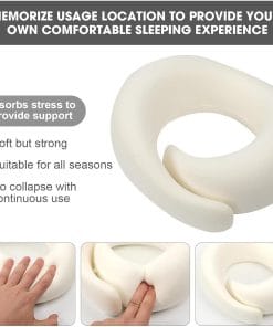 WEERSHUN Travel Pillows for Airplanes,2024 New Travel Pillow,Travel Neck Pillow Airplane Memory Foam Travel Pillow Neck Pillow for Traveling Suitable for Airplanes,Offices and Cars - 6