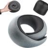 Travel Pillow, 100% Pure Memory Foam Neck Pillow for Airplanes, Comfortable Breathable Cover, Travel Essentials for Plane, Car, Train and Home, Gray - 1