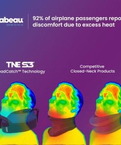Cabeau Travel Neck Pillow for Airplanes – The Neck’s Evolution, TNE S3 – Supportive Memory Foam Design for Long Haul Flights – Attachable Seat Straps and 360° Support - 7