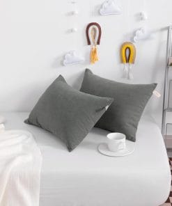 NTBAY Tiny Pillows, Down Alternative 7x11 Microfiber Mini Pillow for Travel, Pets, Soft Machine Washable Small Pillows for Neck, Wrist, Lumbar and Knee, Dark Grey - 2