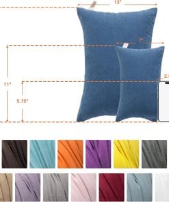 NTBAY Tiny Pillows, Down Alternative 7x11 Microfiber Mini Pillow for Travel, Pets, Soft Machine Washable Small Pillows for Neck, Wrist, Lumbar and Knee, Dark Grey - 5