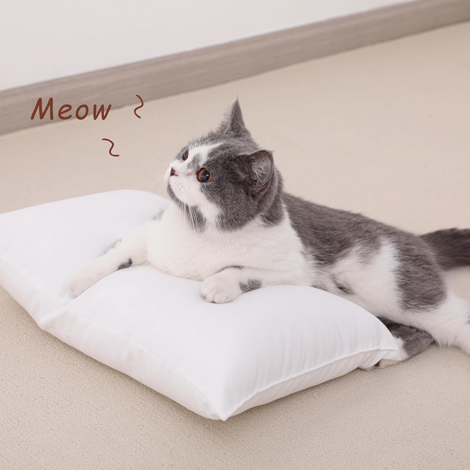 NTBAY Tiny Pillows, Down Alternative 7x11 Microfiber Mini Pillow for Travel, Pets, Soft Machine Washable Small Pillows for Neck, Wrist, Lumbar and Knee, Dark Grey - 7