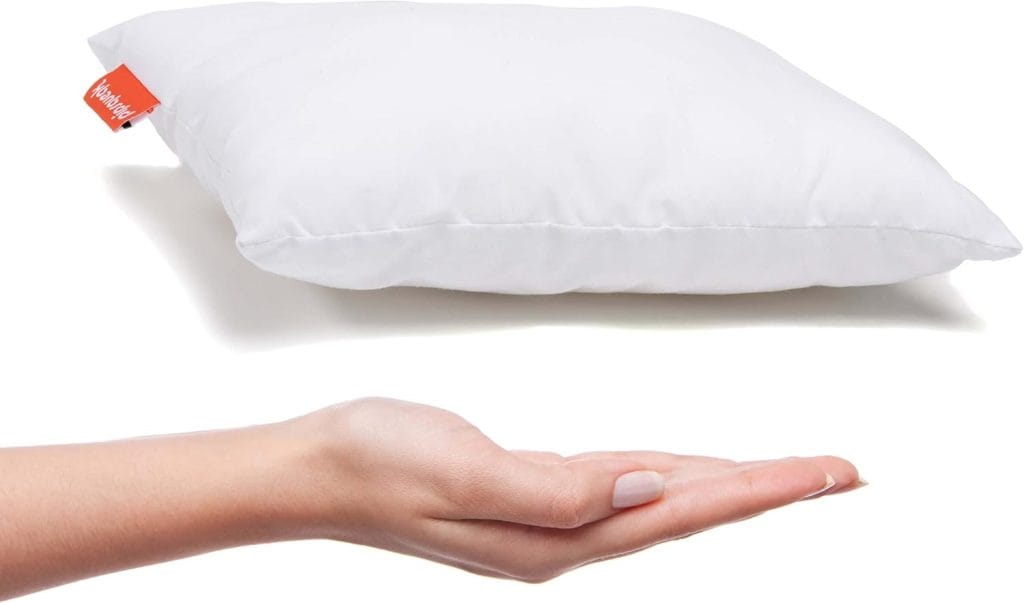 Pipsqueak Microfiber Pillow – Small, Mini, Tiny – 11 x 7 in – Perfect for Travel, Cars, Airplanes, Camping, Dogs, Toddlers, Kids, Lumbar, Knees and Neck – Ages 2 Yrs and Up