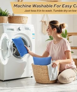 Small Travel Pillows - 2 Pack, 7x11 Mini Neck Pillow for Airplane & Long Flight, Machine Washable Headrest for Nap & Sleeping, Portable Soft Tiny Cushion for Lumbar, Knee, Ankle - 3