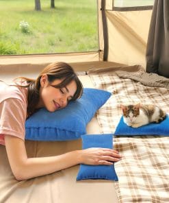 Small Travel Pillows - 2 Pack, 7x11 Mini Neck Pillow for Airplane & Long Flight, Machine Washable Headrest for Nap & Sleeping, Portable Soft Tiny Cushion for Lumbar, Knee, Ankle - 5