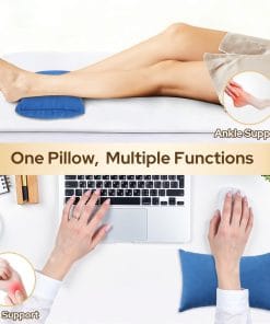 Small Travel Pillows - 2 Pack, 7x11 Mini Neck Pillow for Airplane & Long Flight, Machine Washable Headrest for Nap & Sleeping, Portable Soft Tiny Cushion for Lumbar, Knee, Ankle - 6