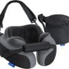 ZIKEE Ergonomic Travel Neck Pillow for Airplane, Dual-Hold Design to Stabilize Head and Neck on Flights, Ear-Free Memory Foam Airplane Travel Pillow, Quality Carrying Case - 1
