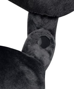 Adult Cozy Soft Microfiber Neck Pillow for Travel – Compact, Machine Washable - Perfect for Airplane, Car, or Home Use - Filled and Finished in The USA – Black - 3