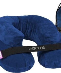 Cabeau Inflatable Travel Pillow – Air TNE – Adjustable, Lightweight, and Supportive for Sleeping on Airplanes, Trains, and Cars– Customized Fit and Compact Carrying Case (Royal Blue) - 1