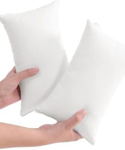 NTBAY Tiny Pillows, Down Alternative 7x11 Microfiber Mini Pillow for Travel, Pets, Soft Machine Washable Small Pillows for Neck, Wrist, Lumbar and Knee, White - 1