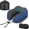 Neck Travel Pillow, Upgraded Memory Foam Pillow for Airplane, Machine Washable, Adjustable Flight Pillow, Suitable for Sleeping Airplane, Car, Office and Home - 1