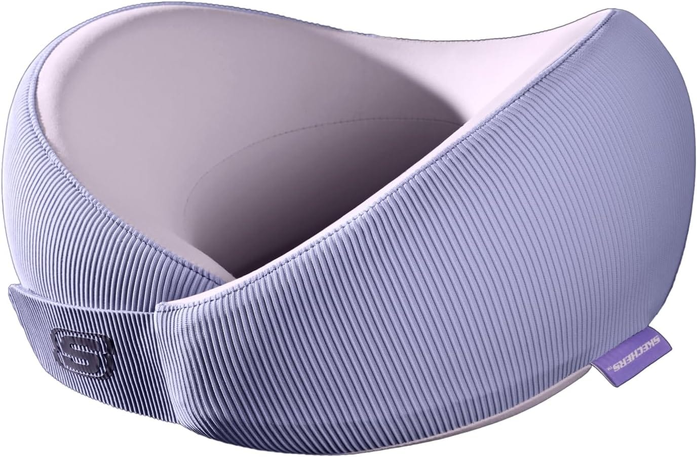 Skechers Women's Memory Foam Neck Pillow, Comfortable & Breathable Travel Pillow,Neck Pillow Airplane for Travel, Car Rides, Home, and Office Use, Ergonomic Design for Men and Women,Purple - 1