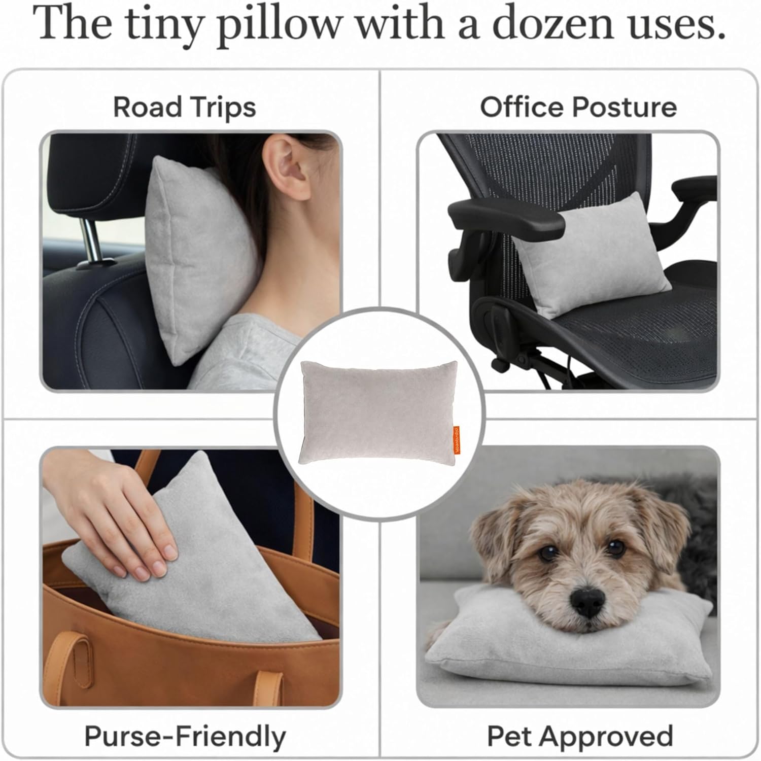 Pipsqueak Microfiber Pillow - Small, Mini, Tiny - 11 x 7 in - Perfect for Travel, Cars, Airplanes, Camping, Dogs, Toddlers, Kids, Lumbar, Knees and Neck - Ages 2 Yrs and Up - Image 7