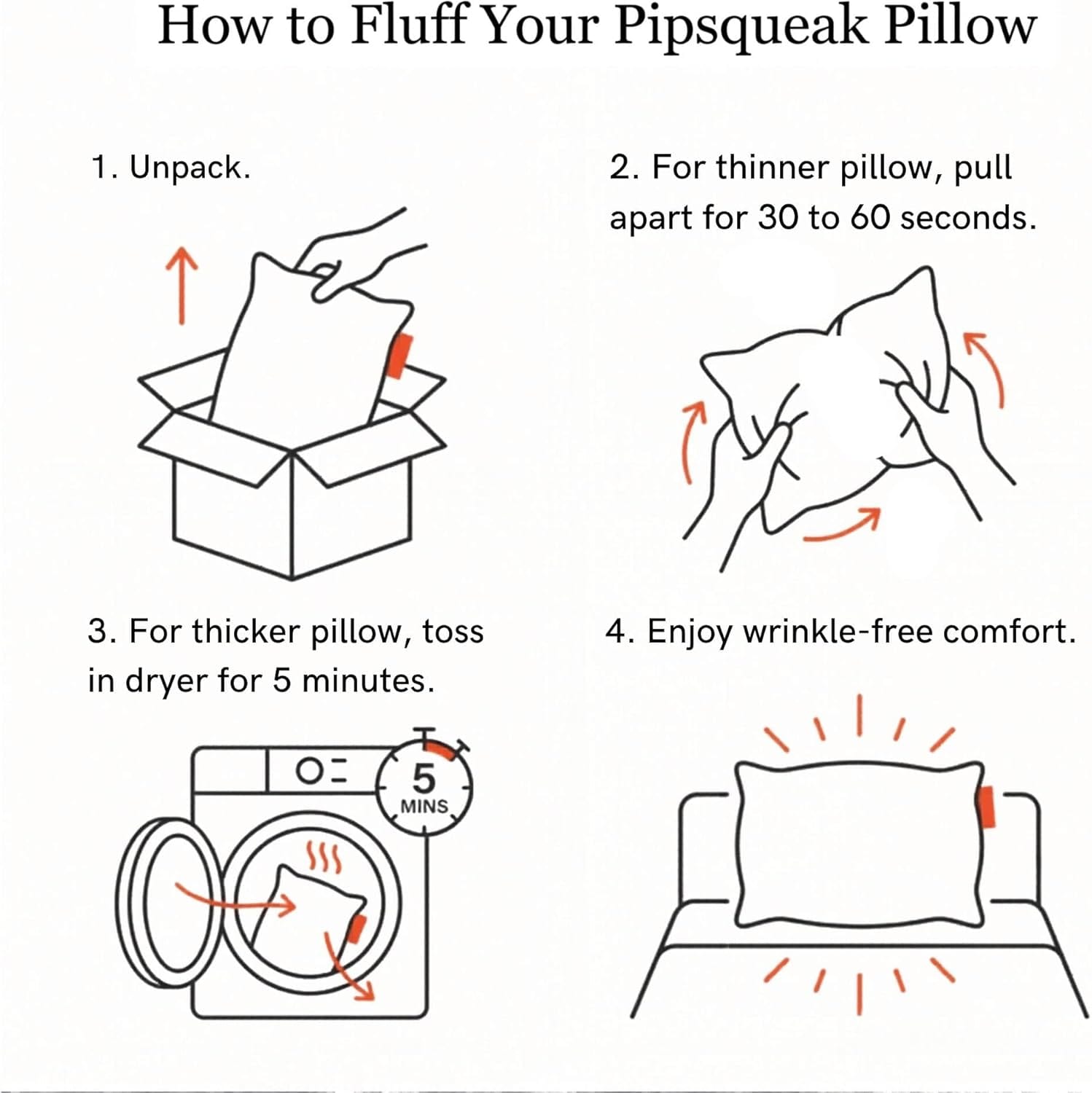 Pipsqueak Microfiber Pillow - Small, Mini, Tiny - 11 x 7 in - Perfect for Travel, Cars, Airplanes, Camping, Dogs, Toddlers, Kids, Lumbar, Knees and Neck - Ages 2 Yrs and Up - Image 2