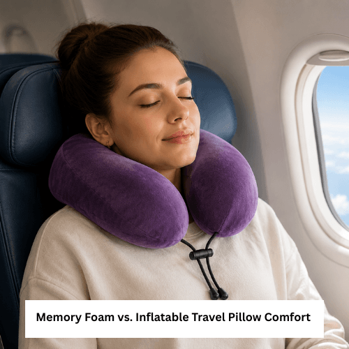 Memory Foam vs. Inflatable Travel Pillow Comfort Guide