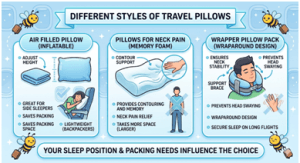 Travel Pillow for Side Sleepers on Plane
