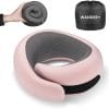 WANDER PLUS® Travel Neck Pillow, Pure Memory Foam Neck Pillow for Airplanes, Comfortable Breathable Cover, 360 Degree Support Ergonomic Design Best for Sleeping Plane Train Travel - 1
