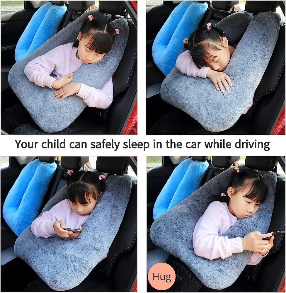 FHSGGP Travel Pillow Car Pillow Kid Car Sleeping Black - Image 2